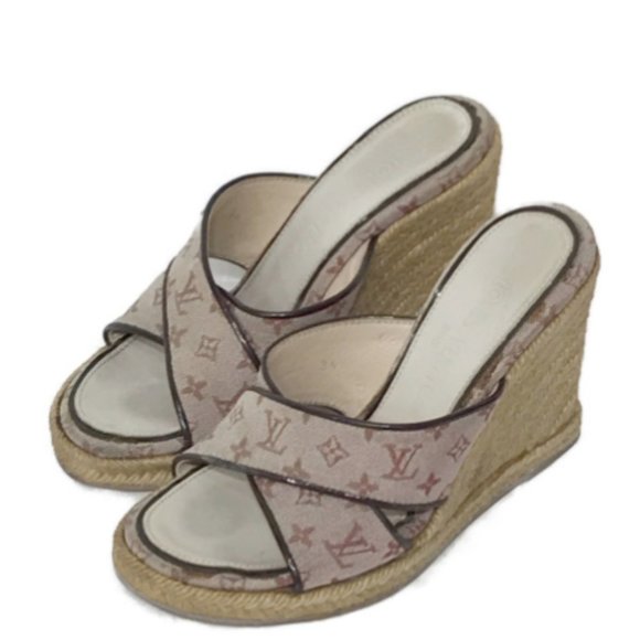 LOUIS VUITTON  Monogram sandals Original - Picture 1 of 4